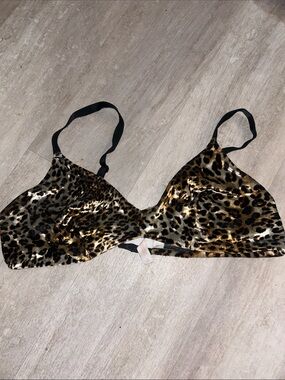 Leopard Print Soft Bralette -